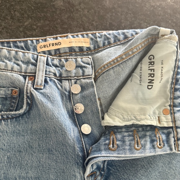 GRLFRND Karolina Petite High Rise Straight Crop in Point Loma - Picture 6 of 10